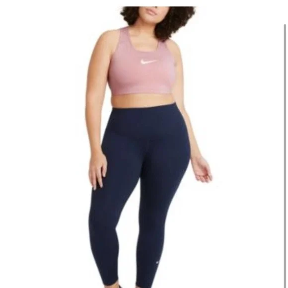 Nike Plus Size NWT Medium Support Racer Back Pink Unpadded Sports Bra Women’s 3X - Picture 4 of 7